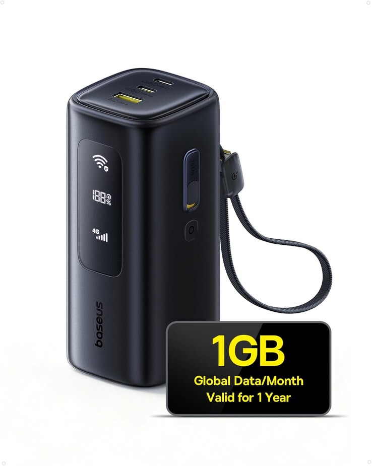 Baseus Energeek GX11 4F MiFi power bank весит 15,2 унции (430 грамм) (Источник изображения: Baseus)