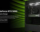 Официальное рекламное изображение настольного GPU Nvidia RTX 5050. (Источник изображения: Nvidia)