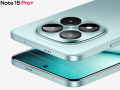 Redmi Note 15 Pro+, судя по всему, имеет дизайн, очень похожий на своего предшественника. На снимке: промо-фотография телефона. (Источник изображения: Xiaomi)