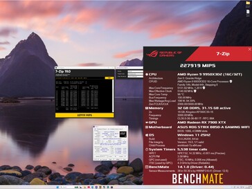 результат бенчмарка 7-Zip для процессора Ryzen 9 9950X3D2.