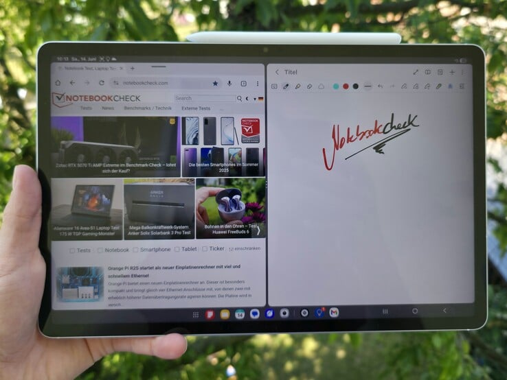 Samsung Galaxy Tab S10 FE Plus в обзоре. (Источник изображения: Маркус Хербрих)