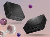 Revo Box с Ryzen AI 9 465 отличается элегантным чёрным корпусом. На фото: рекламное изображение мини-ПК с разных ракурсов.
