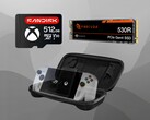 Показаны аксессуары Asus ROG Ally (Источник изображения: Sandisk, Seagate, Asus с правкой)