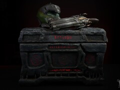 Изображение, показывающее изготовленный на заказ игровой ПК DOOM: The Dark Ages. (Источник изображения: Blue Horse Studios)
