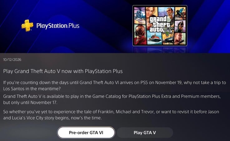 Сообщение отправлено участникам PlayStation Plus.