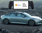 PlayStation Portal изображен над Sony Honda Afeela 1 EV (Источник изображения: Sony Honda Mobility, Sony PlayStation с правками)
