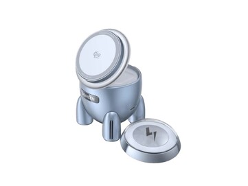 Новое зарядное устройство 2-в-1 от Ugreen имеет форму ракеты. (Источник изображения: Ugreen)