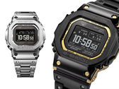 Casio GMW-BZ5000D-1 (слева) и GMW-BZ5000BD-1 (справа), изображенные на белом фоне. (Источник изображения: Casio UK - отредактировано)