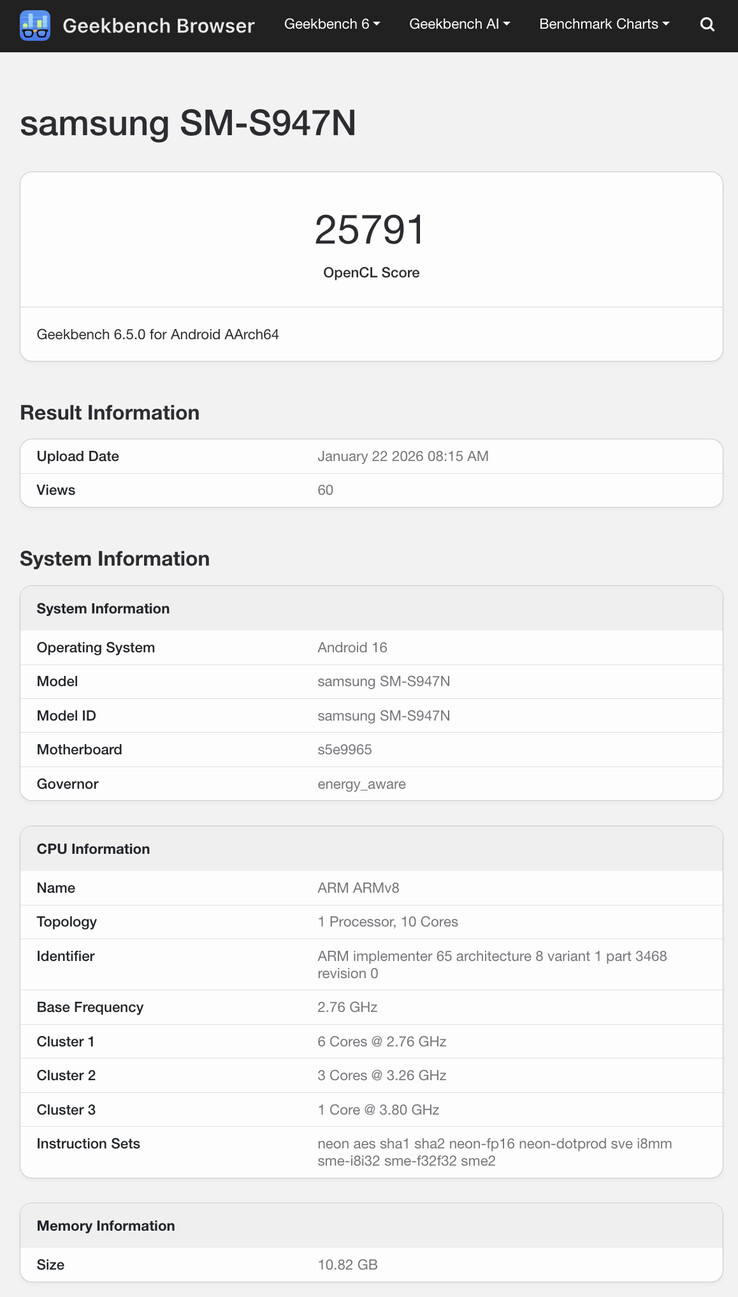 (Источник изображения: Geekbench)