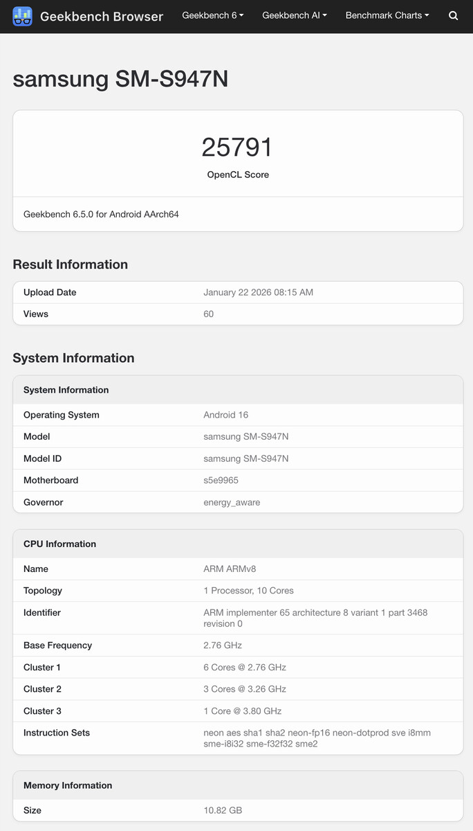 (Источник изображения: Geekbench)