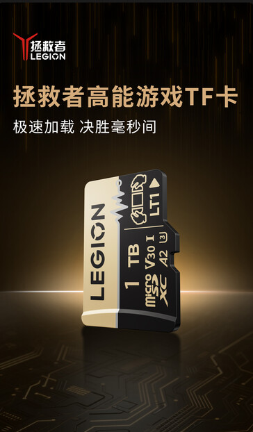 Карта microSD под брендом Lenovo Legion. (Источник изображения: Lenovo)