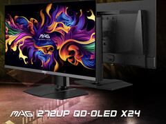 MAG 272UP X24 имеет общую QD-OLED панель 4-го поколения с MPG 272URX. (Источник изображения: MSI)