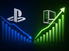 Похоже, популярность PlayStation снижается в пользу компьютерных игр.