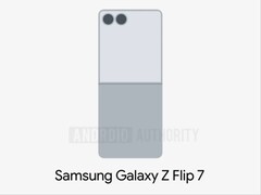 Утечка изображения Galaxy Z Flip 7 показывает увеличенный дисплей обложки. (Источник изображения: Android Authority)
