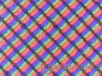Матовая панель немного более зернистая, чем глянцевая