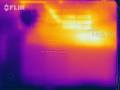 Температура нижнего корпуса под нагрузкой