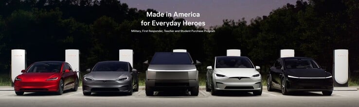 Новая программа скидок на автомобили American Heroes Tesla.