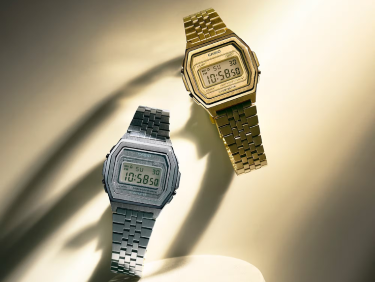 Часы Casio Vintage A1000A-7 (слева) и A1000G-9 (справа). (Источник изображения: Casio)