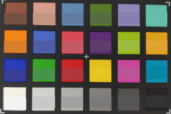 ColorChecker Passport: исходный цвет находится в нижней половине каждого блока