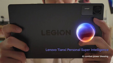 Задняя часть нового игрового планшета (Источник изображения: Lenovo - машинный перевод)