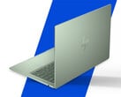OmniBook 5 может оснащаться оперативной памятью объемом до 16 ГБ и процессором Core 7 350. На фото: отредактированное рекламное изображение, на котором показана задняя сторона ноутбука.