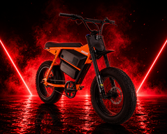 Модель Juiced Scrambler Hardtail с двумя аккумуляторами обеспечивает запас хода до 120 миль (200 км)