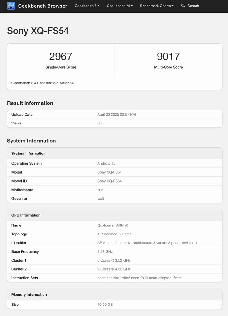 (Источник изображения: Geekbench)