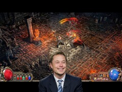Элон Маск проваливает обучающего босса в Path of Exile 2 - в прямом эфире. (Источник изображения: Pixabay, Tumisu / YouTube, WoldGamerSK)
