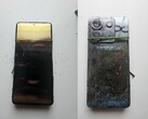 Фотографии передней и задней части взорванного Redmi Note 13 Pro (Источник изображения: Sri Varshan; отредактировано)