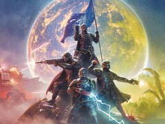 Изображение, показывающее отряд в игре Helldivers 2. (Источник изображения: Arrowhead) 
