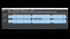 Многодорожечный аудиоредактор Audionaut с открытым исходным кодом, отображающий звуковую волну на монтажной шкале времени.