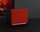 Мини-ПК Steam Machine с красной передней панелью и RGB-подсветкой
