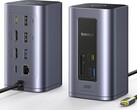 Baseus Nomos NU1 Air Spacemate имеет четыре порта на передней панели и восемь на задней. (Источник изображения: Baseus/Amazon)