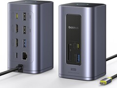 Baseus Nomos NU1 Air Spacemate имеет четыре порта на передней панели и восемь на задней. (Источник изображения: Baseus/Amazon)