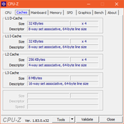 CPU-Z caches