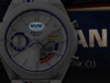 Часы Casio Edifice x Nismo ECB-S10NIS-7A имеют светящийся в темноте логотип. (Источник изображения: Casio)