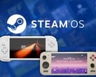 Konkr Pocket Fit G3 и Ayaneo Pocket S2 Pro, изображённые на фоне логотипа Steam OS