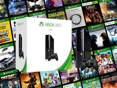 Консоль Xbox 360 с ретро-играми
