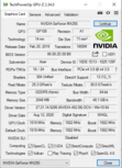 Вывод GPU-Z для Nvidia GeForce
