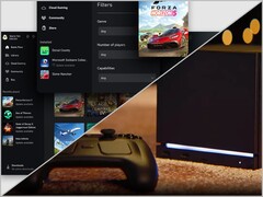 Приложение Xbox на Windows (вверху) и Steam Machine (внизу).