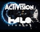Изображены логотипы Activision и Halo Studios