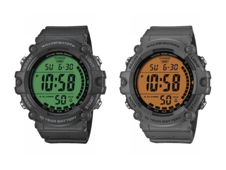 Часы Casio AE-1500WHC-1AV (слева) и AE-1500WHC-8AV (справа). (Источник изображения: Casio)
