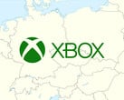 Карта Центральной Европы с логотипом Xbox (Источник изображения: Microsoft Gaming, Wikimedia Commons: Данные World Data Base II с правками)