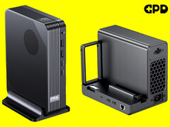 MCIO 8i обещает двунаправленную пропускную способность 512 Гбит/с. На фото: новый мини-ПК (слева) и eGPU (справа) от GPD (отредактировано).