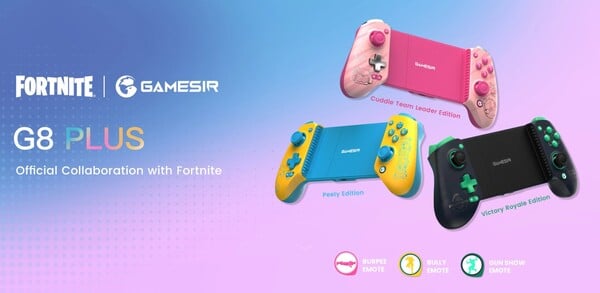 Контроллеры GameSir G8 Plus Fortnite Edition поставляются с бесплатными эмоциями.