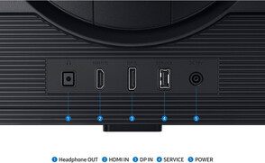 Порты игрового монитора (Источник изображения: Samsung)