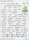 GPU-Z GeForce RTX 4050 Laptop
