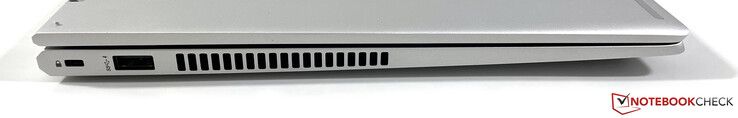 Левая сторона: слот замка Kensington, USB-A 3.2 Gen.1 (запитан постоянно)