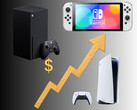 Рост цен на Xbox, Switch и PS5 показан на графике (Источник изображения: Xbox Gaming, Sony PlayStation, Nintendo of America с правками)