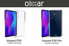 Предположительный внешний вид камерофонов Huawei P30 и Huawei P30 Pro (Изображение: ixbt)